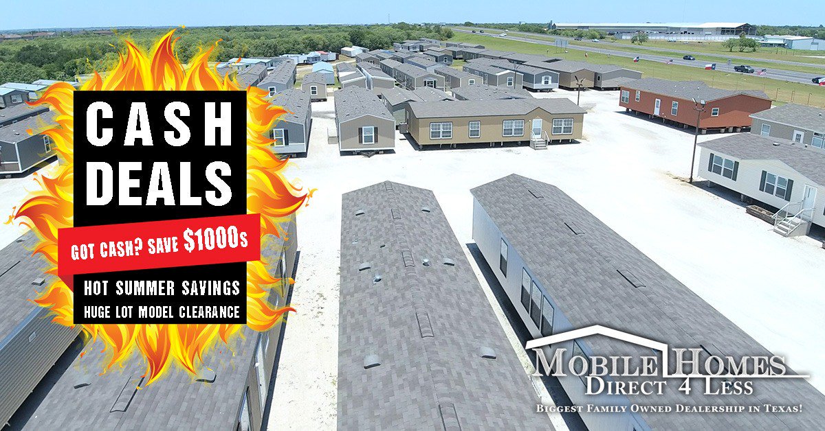 MHDirect4Less's tweet image. Have you been waiting for the right time to buy a new home? If you've got cash, you can save big on our lot models NOW! Don't miss these cash deals; save $1000's on these Mobile Homes NOW! Ready to Save Big? Check Out Our Deals Here: ht.ly/EOkK30pgjrV