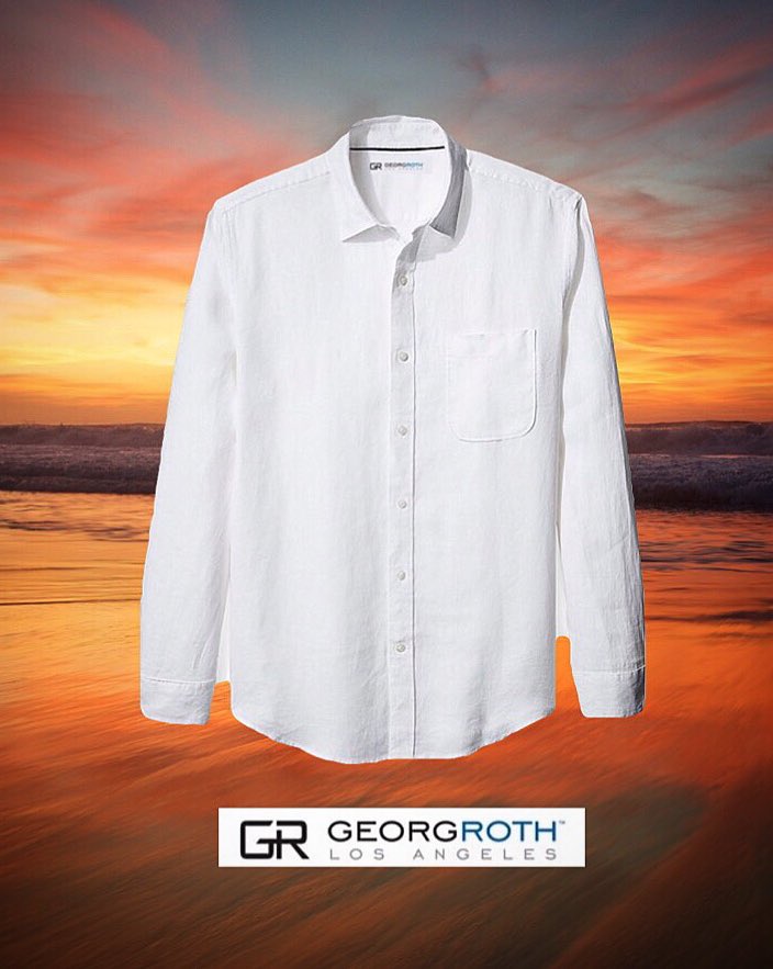 GeorgRothLA's tweet image. Magic Hour w/ our magic #linenshirts! Our linen #buttondowns are slightly tapered so you can wear them #untucked OR open w/ a #tshirt! Tag your favorite guy who would rock this shirt. We see you @TylerJCameron3 😉 georgrothlosangeles.com/mens-collectio… 
#Humpday #Wednesday #wcw #trending #gq