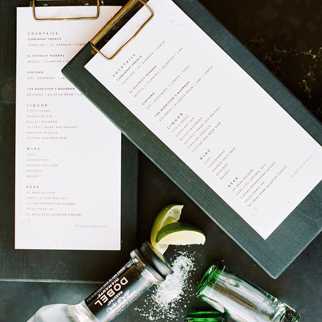 Fig2Design's tweet image. It’s 5pm... time for a cocktail! Am I the only one having *that* type of week so far? 😉 Love how @cheersdarlingdc and @lisablumephoto styled these cocktail menus for @sophpen0122 wedding last December, as seen in the latest National issue of @theknot… ift.tt/3151aOD