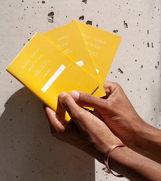 PublicSupply's tweet image. Yellow 01, soaking up the summer sun. #pocketnotebook #makelines bit.ly/2ZnIQ2V