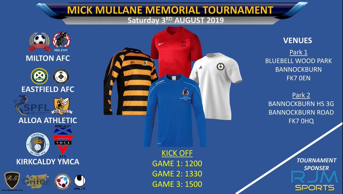 As preseason draws to a close, we have our final matchday this Saturday and its a fantastic showcase for the club remembering a club legend!
<a href="/Scottish_AFF/">AmateurFixturesResultsSCO</a> <a href="/ScotAmFA/">Scottish Amateur FA</a>