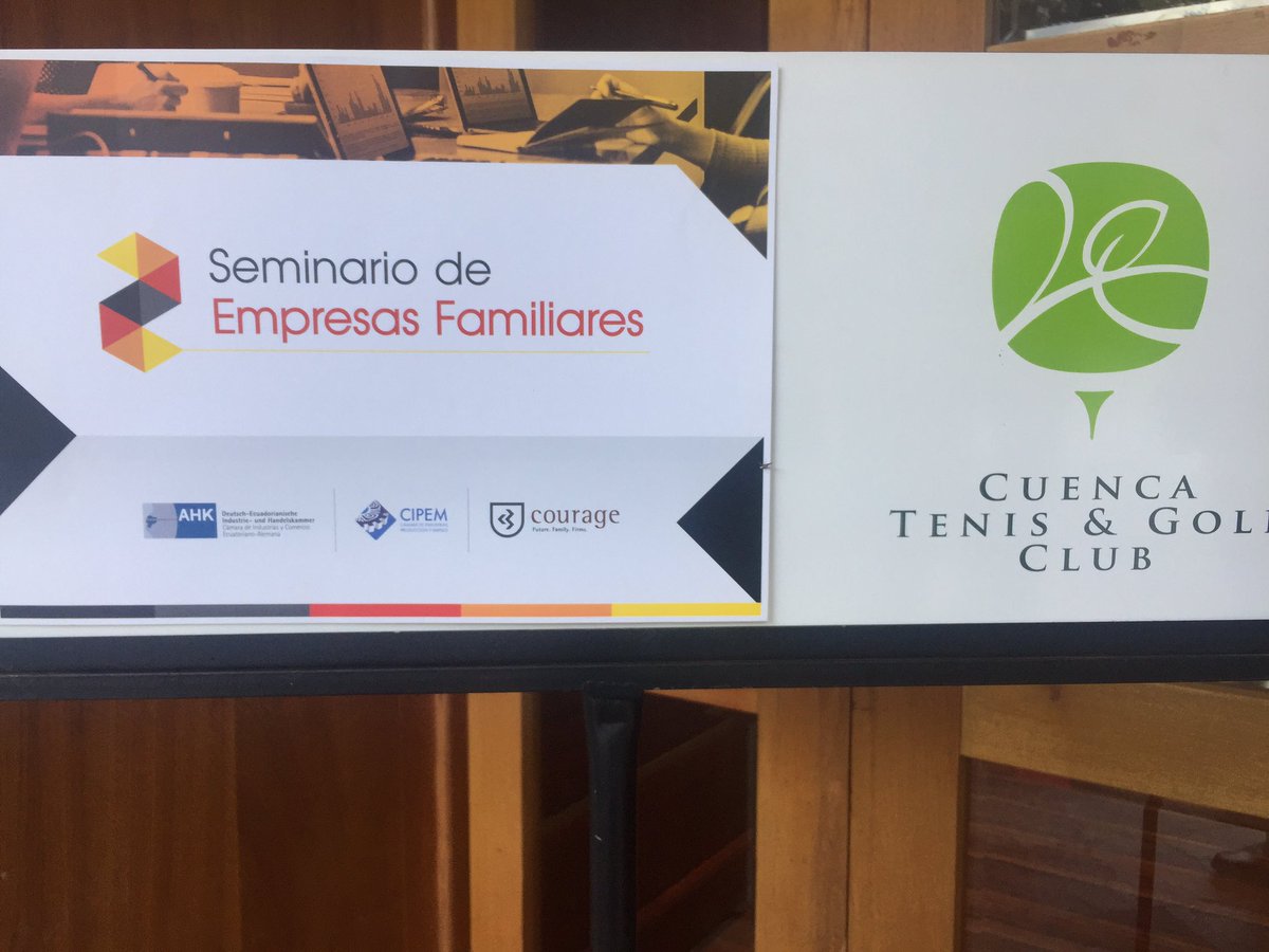 cgmullerv's tweet photo. According to @pwc_ecuador only 7% of a family firms in Ecuador has a Family Constitution but more balanced in gender equity. Thanks @IndustriasCue @ahkecuador by this conference #familyfirms https://t.co/Sfr385hKge