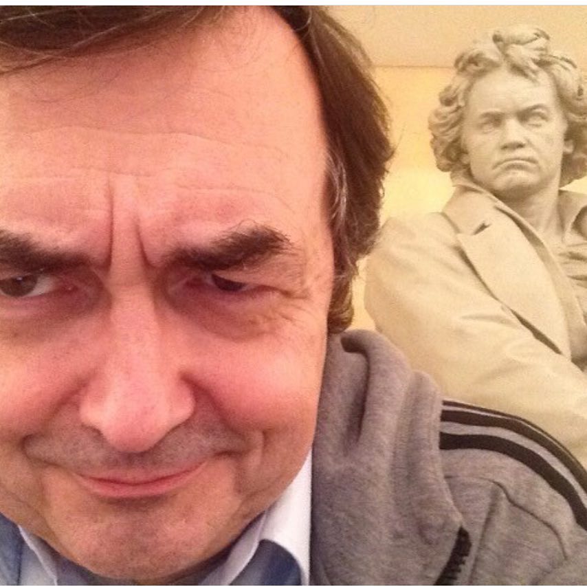 Bringing this selfie back. Beethoven PC 4 this week (8/2 & 8/3) at @LincolnCenter #MostlyMozart! bit.ly/PLA_MM2019