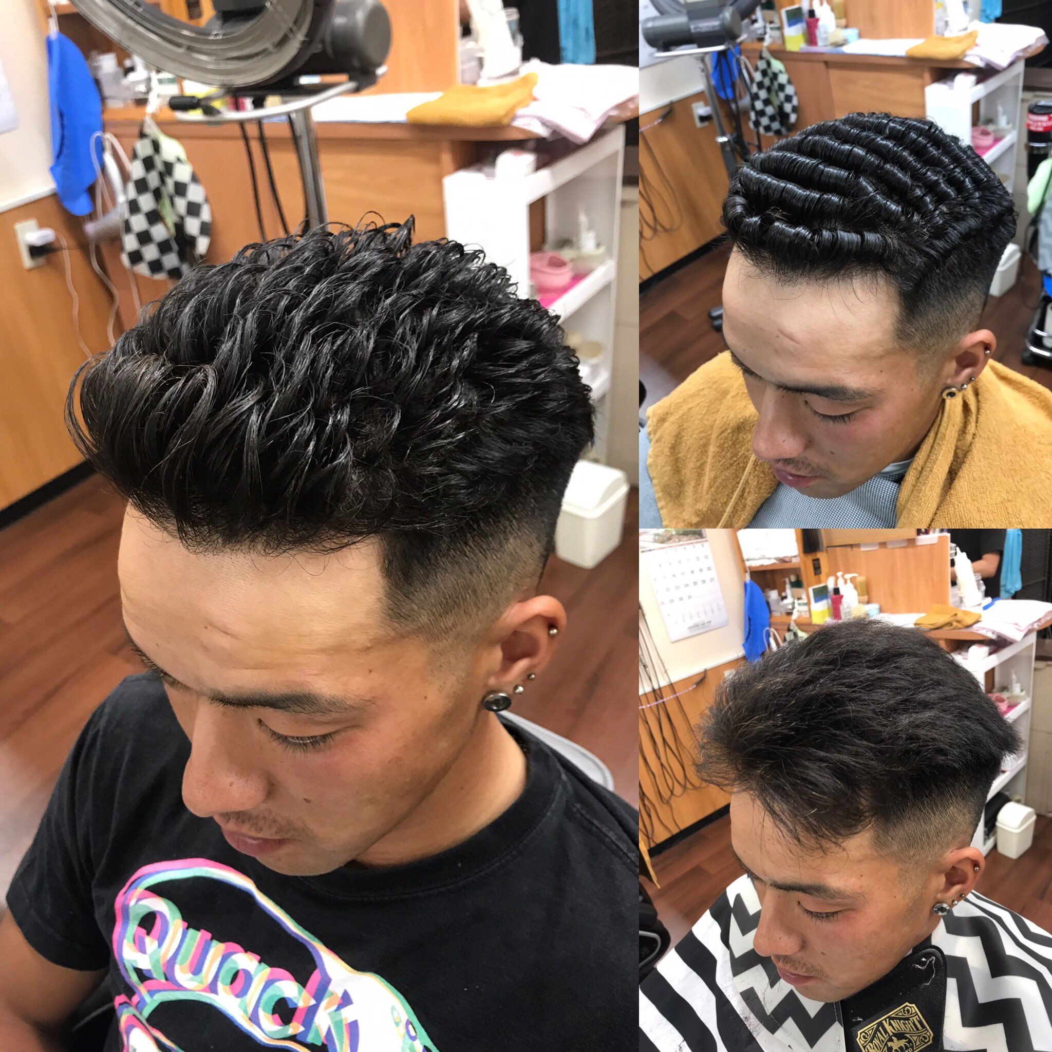 ট ইট র ヘアーサロンフナヤマ大橋店 濡れパン 緩パン お手入れ簡単 簡単セット パンチパーマ アイロンパーマ フェード フェードカット とこや 床屋 理容室 理容師 宮城県床屋 バーバー Barber Barberlife Barbershop Fade Fashion Art