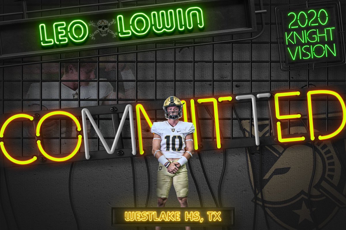 After much thought and consideration, I am excited to announce my commitment to play football for Army West Point. Thank you to everybody who has supported me through the process. Beat Navy!