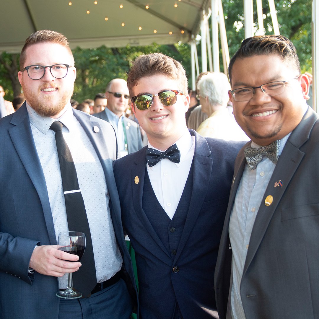 KappaSigmaHQ's tweet photo. A truly special evening... All Jackson's Men were treated to an unbelievable evening of fellowship at Montalto overlooking Thomas Jefferson's @TJMonticello. #KappaSigma150 https://t.co/w1ivxpU5Qx