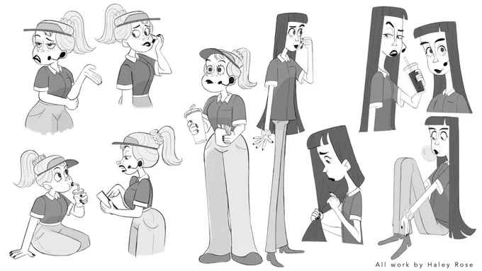 @joeuebie Hi Joe! I'm a character designer and I love drawing cartoony things! I have a wide range of styles and I would love to test for you guys.
my portfolio is at: https://t.co/EQZA1oN3hs
and I can be reached at haley.szer@gmail.com 