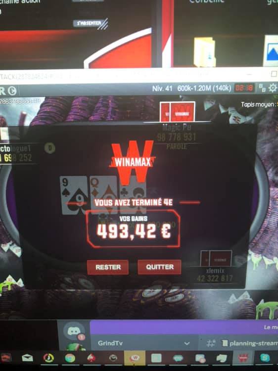 GG à Milanista pour sa 4ème place du €5 Monster Stack hier en stream ! 💪💪💯
