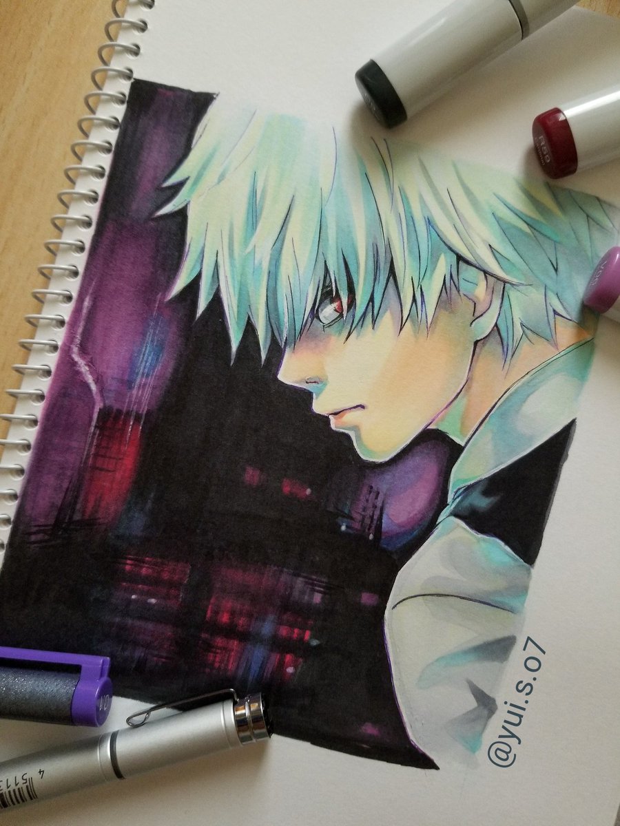 カネキくん完成? #東京喰種 #トーキョーグール #金木研 #コピック