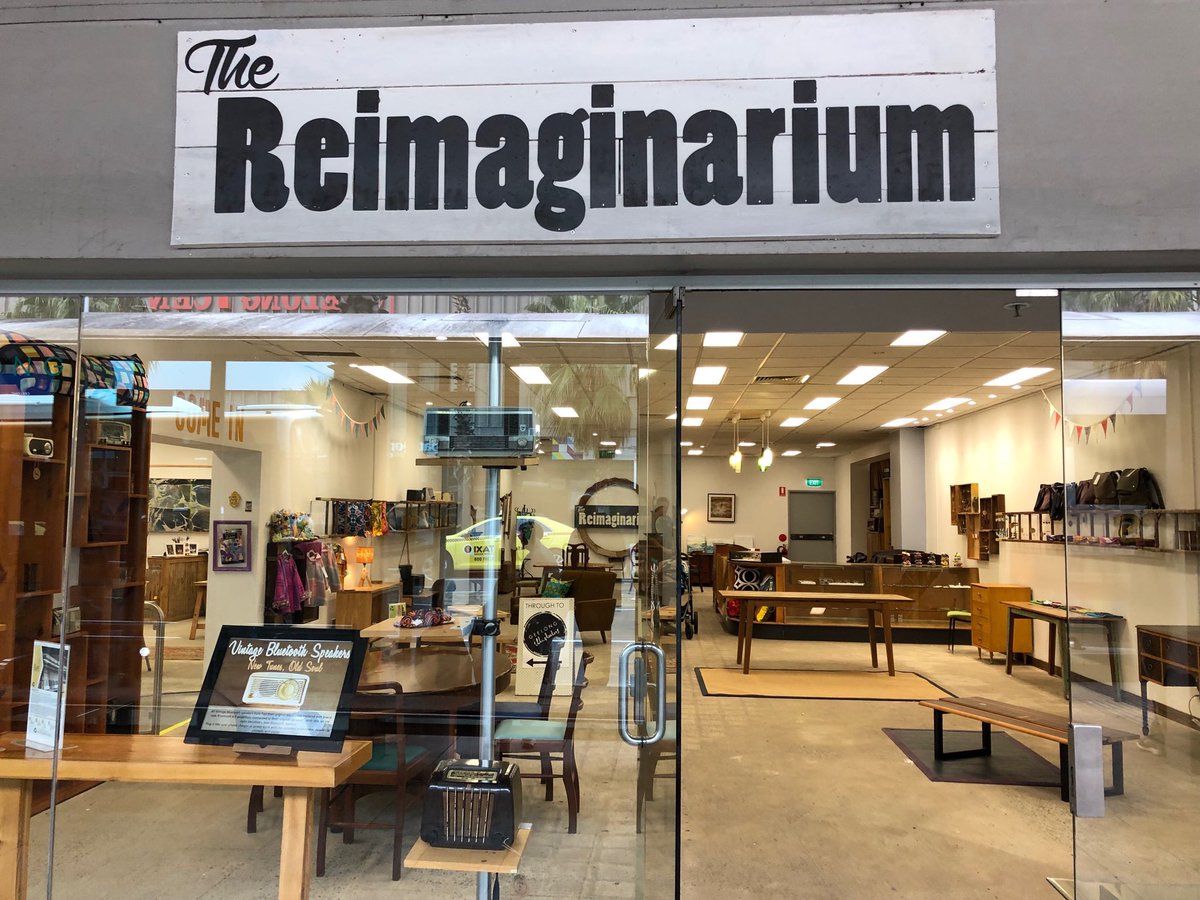 JevansJillian's tweet photo. One of the delights of working in the center of GEELONG again is discovering things. I pop out for a quick walk and today I discovered this place. Moorabool St near the bus shelter. Have a look but please don’t buy the beautiful table I have my eye on! #craftpersonship! https://t.co/M9kxWfbXNh