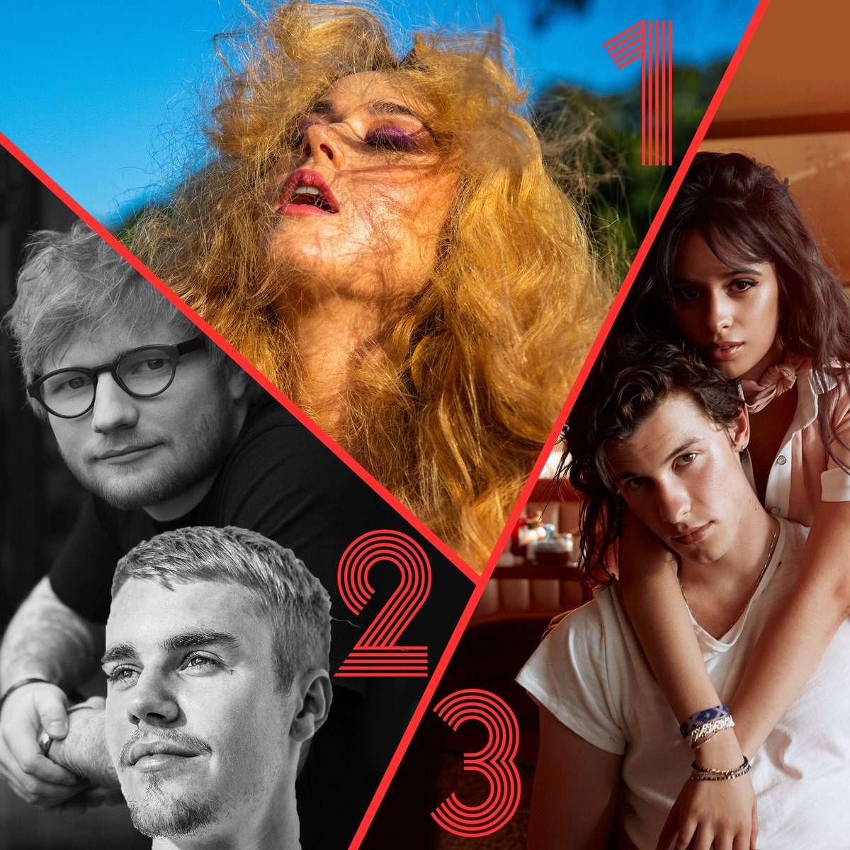radiodisney's tweet image. What&apos;s your pick from Wednesday&apos;s #RDTop3? 
1. @KatyPerry #NeverReallyOver
2. @EdSheeran &amp;amp; @JustinBieber #IDontCare
3. @ShawnMendes &amp;amp; @Camila_Cabello #Senorita