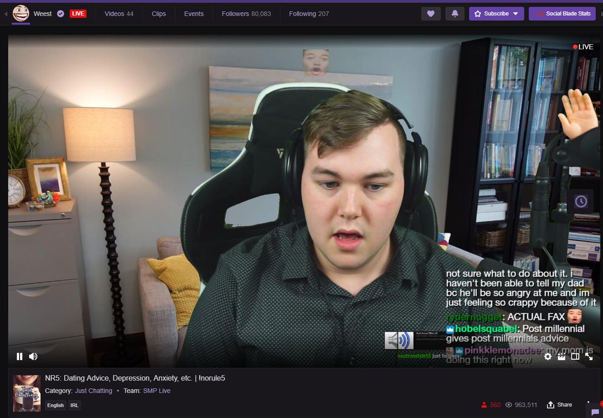 Bowblax's tweet image. I'm so glad weest is giving life advice.

My advice is not to push false allegations against people. I think that would help reduce depression and anxiety by quite a bit.