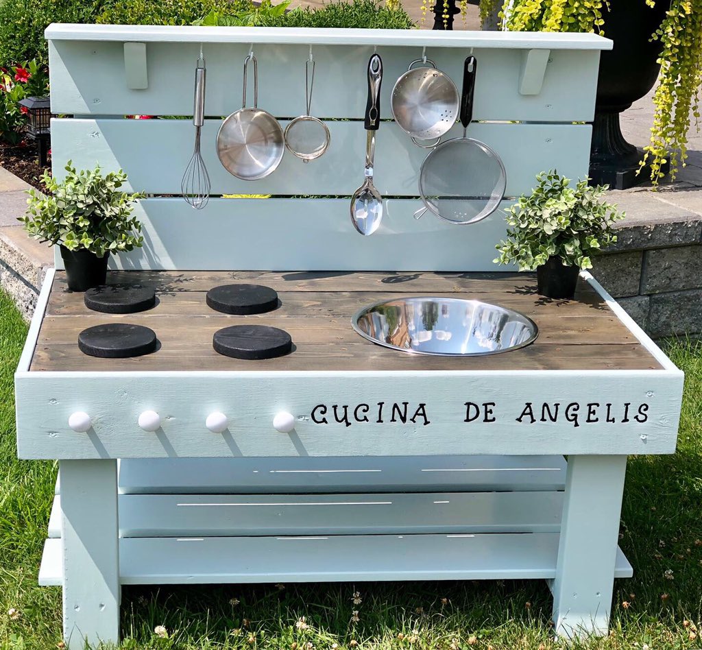 KKitchenz's tweet photo. Loving this colour combo! 🥰 Breezeway & Slate
#mudkitchencanada #mudkitchenontario #outdoorplay #openendedplay https://t.co/pvru5Z8RLU