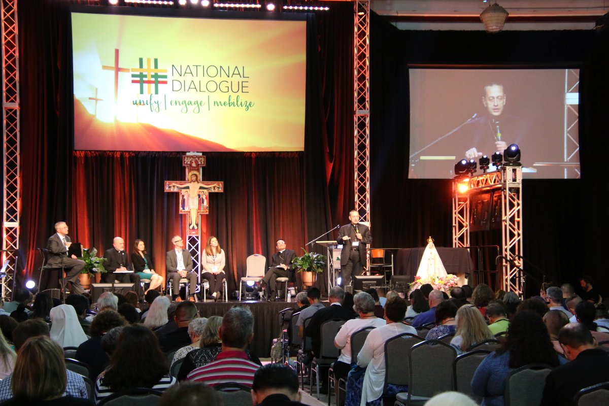 NationalDialogu's tweet image. @BishopCaggiano wraps up with three questions 1. How patient will we be walking this walk, doing it God&apos;s way? 2. Are we willing to walk this together until the end? 3. How comfortable are we with surprises? #nationaldialogue #VoiceandVision
