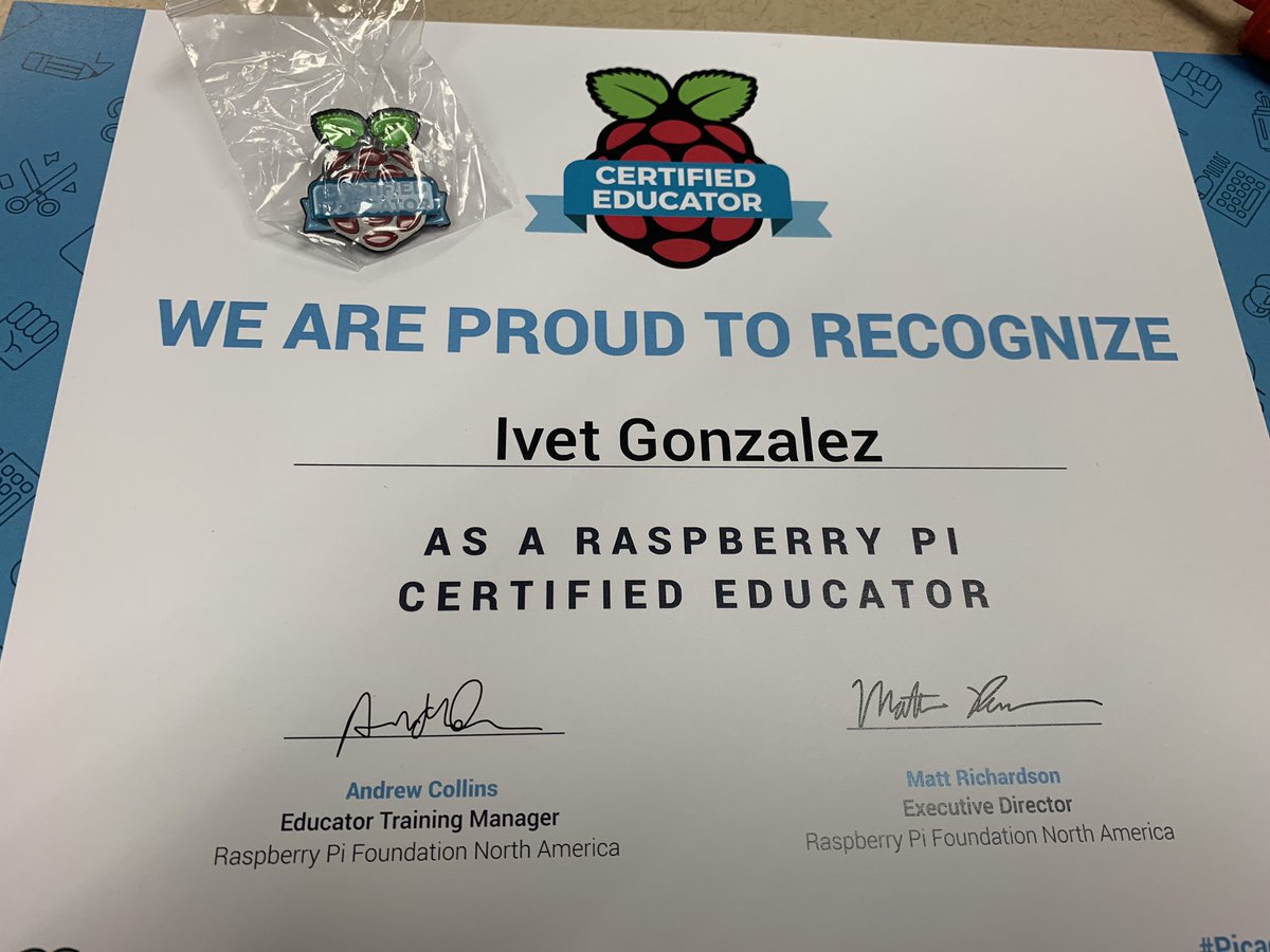 mrs_igonzalez's tweet image. Can’t wait to see students get excited about digital making with Raspberry Pi. #CodingRocks #Picademy