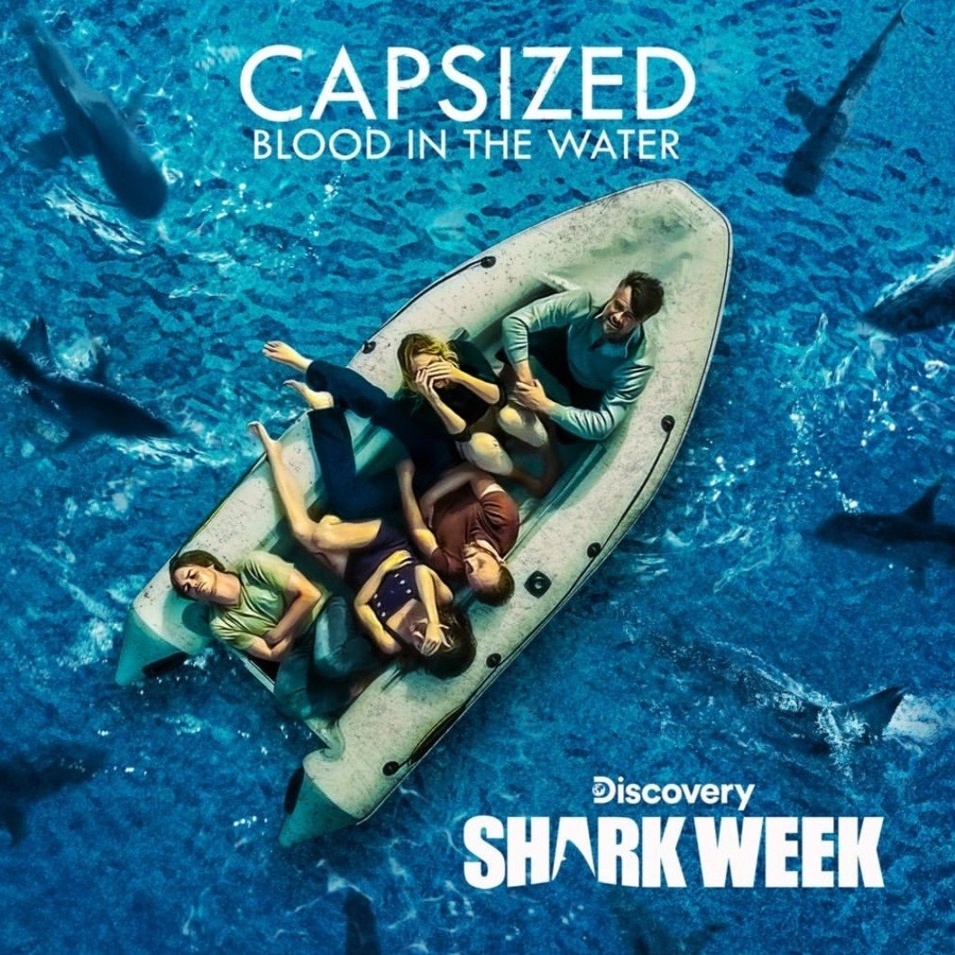 SmoakandAsh's tweet image. Here we go! So excited to watch @tylerjblackburn in #Capsized Blood in the Water. #SharkWeek