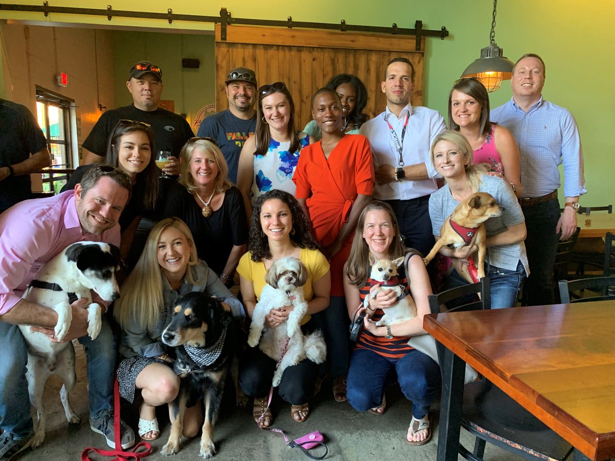 mikedrecruit's tweet photo. It was great to spend some quality time with the team - out of the office - with their 4-legged kids.  #WeAreLenovo #Yappyhour #Lenovo https://t.co/vxCzUUFkGi