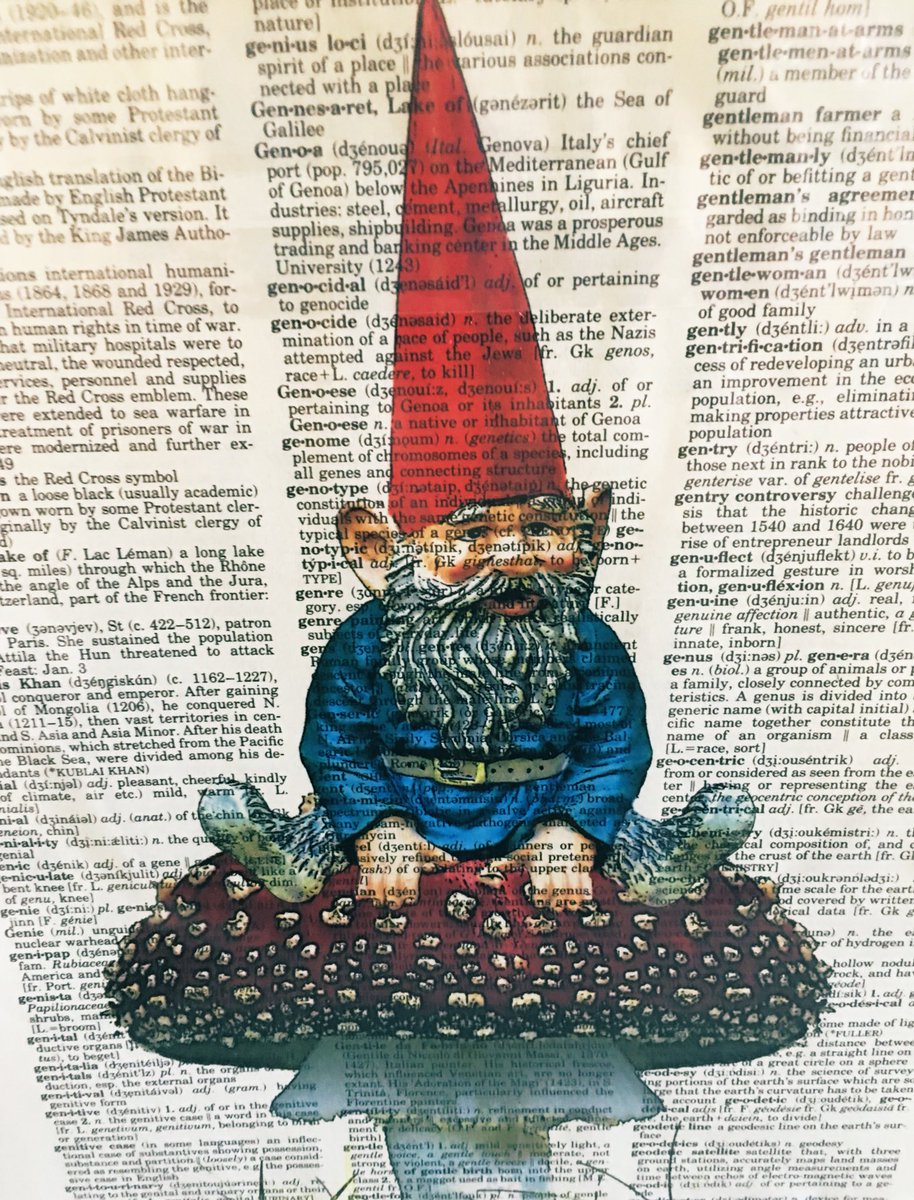 I’ve barely had time to think with the craziness of moving but Mr. Gnomeo showed up for my birthday! Perfect addition to the new place. Thanks V+G!!