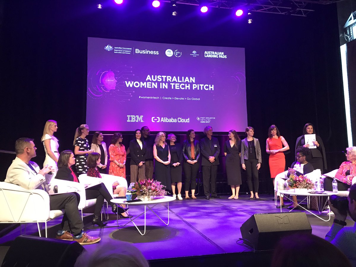 All 11 companies along with their pitch mentors <a href="/pjlaurie/">Peter Laurie</a> <a href="/Tony_ImagineX/">tony_imaginex</a> and the vibrant <a href="/MonBLeaves/">Monica Bradley</a>. Great event and amazing pitches delivered today. #womenintech