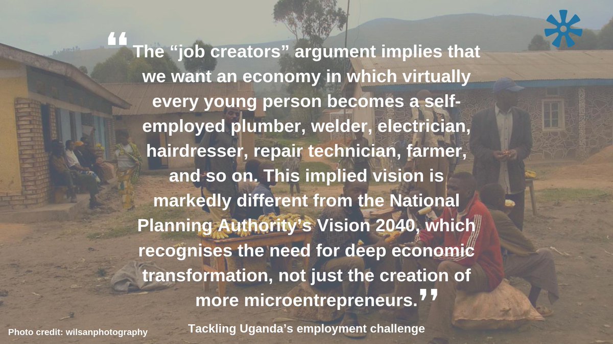 cdaeastafrica's tweet photo. In the last of our 3-part third post of our blog series on Uganda’s🇺🇬 employment challenge, @CDA ED Max Walter calls for shifting the dialogue away from the #skillsmismatch &amp; #selfemployment &amp; towards #labourdemand growth. https://t.co/GfwKe4fwV1

#uganda #skillsdevelopment https://t.co/8iTN3qWIVt