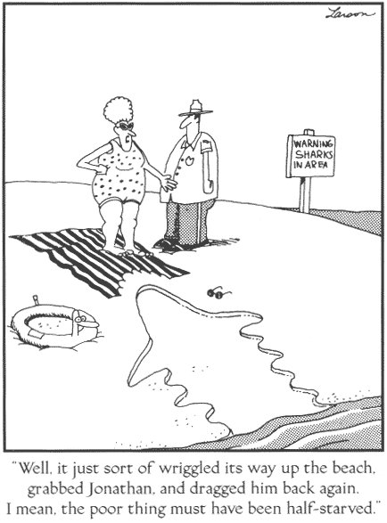 jimwharton's tweet image. #Empathy #SharkWeek #Capsized

(c) Gary Larson