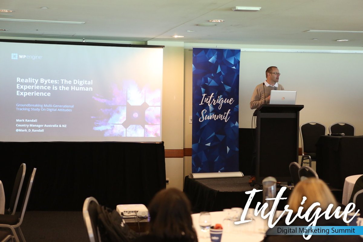 salesgasm's tweet photo. @Mark_D_Randall, Country Manager AUS/NZ of @wpengine is sharing his valuable insights on the topic "Reality Bytes: The digital experience is the human experience" at #INTSYD taking place at the iconic @scg
 #DigitalMarketing #Intrigue #Sydney #Marketing #Digital #WPengine https://t.co/6zF0uPB4bh