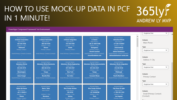 365lyf's tweet image. Video guide, quickly use your own Mock Up data in PCF CLI July Update!  #powerapps #pcf #powerappscomponentframework

365lyf.com/how-to-use-moc…