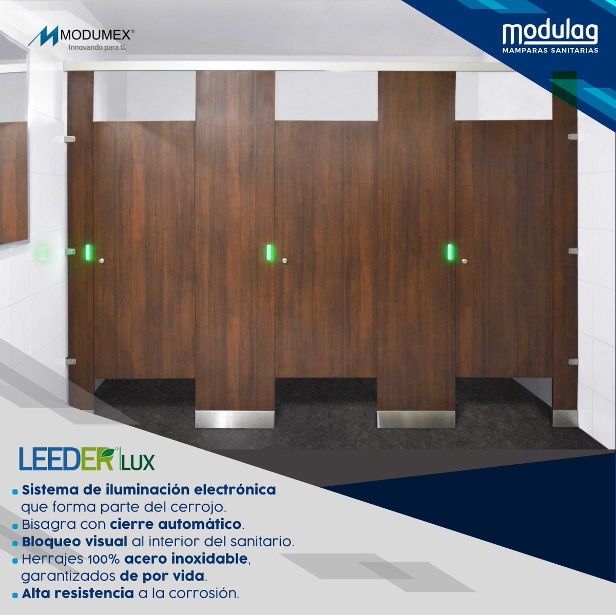 modulagmx's tweet photo. La primer #mampara en Ámerica, con indicador de ocupación de luz led.

LEEDEE LUX de #Modumex
#Innovación, #tecnología y #diseño en mamparas para baños públicos.

Solicita tu cotización sin compromiso 8717113145 https://t.co/6MApjU18Vw