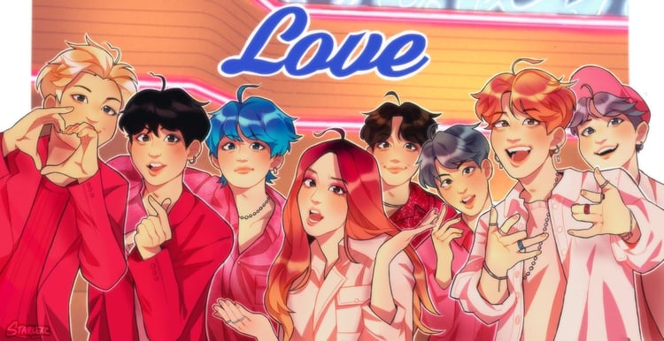 GABRIEL51263031's tweet photo. Come on, ARMY! Take this opportunity to leave this beautiful FanArt I found, Josjos🌟💜
#TeenChoice #ChoiceFandom #choiceInternasionalArtist
#choiceCollaboration  #ARMY #BTS #BOYWITHLUV ft Halsey @BTS_twt https://t.co/SRFJTJg6no