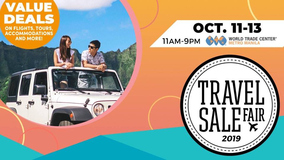 Tag77PH's tweet photo. Ready for your next adventure?
Save up to 70% off on airfare, hotels & resorts, and tour packages at the next Travel Sale Fair on Oct. 11-13 at the World Trade Center!
For more details, click the link - https://t.co/Rp9WNMOK5F
#Tag77 #EventsByTag77 #Tag77Events https://t.co/teAGmiUxx1