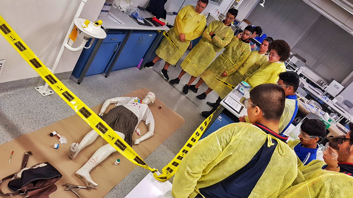 YouthFuturesUTS's tweet photo. Exciting to have @LiverpoolBoysHS students today at #IMCSkyHigh program doing forensics workshop. Students are working on individual #PBL projects and will apply insights when back to school. @UTS_Science https://t.co/XXotUZCFVh