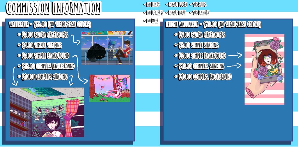 CaptainSquidInk's tweet photo. ✨Commissions OPEN✨

🌸 Hello 🌸

+ Sorry if it’s hard to read but I think I did pretty good at putting this together 🌱✨😄
+ Please read before Messaging me 😊
+ For anymore Information/questions DM me 💖

#commissionsopen #commissions #commissioninfo #digital #art #love https://t.co/sqWo0WVDbL