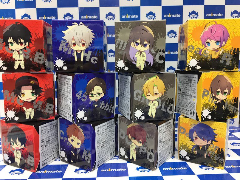 アニメイト八王子 ヒプマイスイーツ入荷情報 おまけ ヒプノシスマイク のお菓子が本日入荷したおぅ なんと合計11種類 ヒプマイコーナーにて大好評販売中だおぅ お菓子ばかりで飲み物が欲しくなると思うおぅ そんな時は 烏龍茶も販売