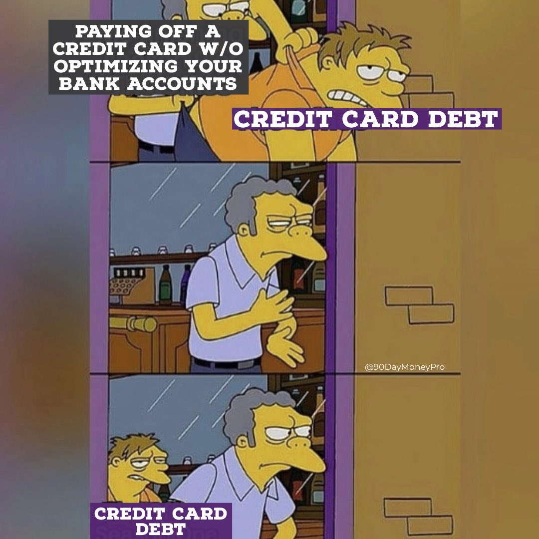 90DayMoneyPro's tweet image. #MoesPub #moneyhumor #creditcards #credit #fico #creditcarddebt #personalfinance #debtfreecommunity #debtfreejourney #fincon19