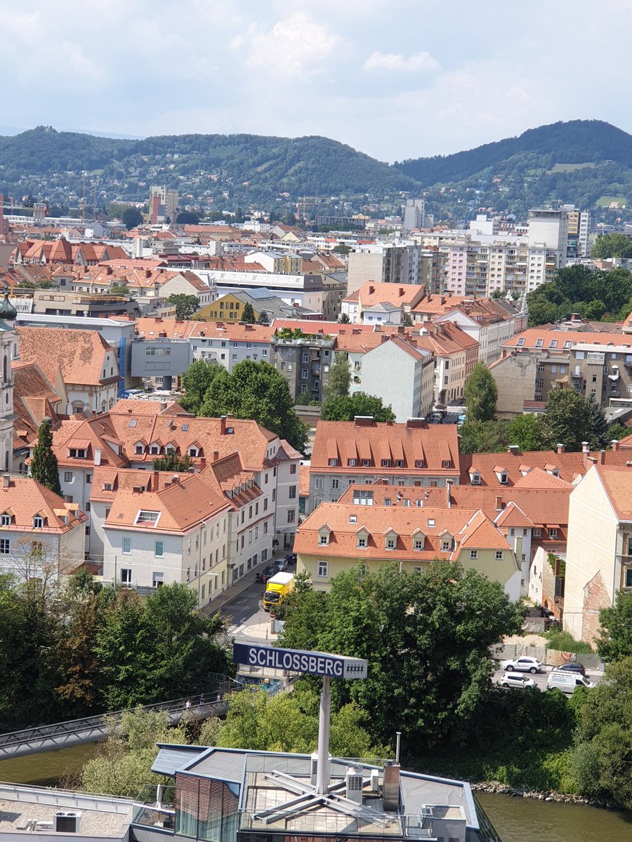 93. Spot the river, the cafe in the river (it's so gorgeous!) and street art that's probably telling me, "Monsters ahead" but DO I LISTEN???  #Schlossberg