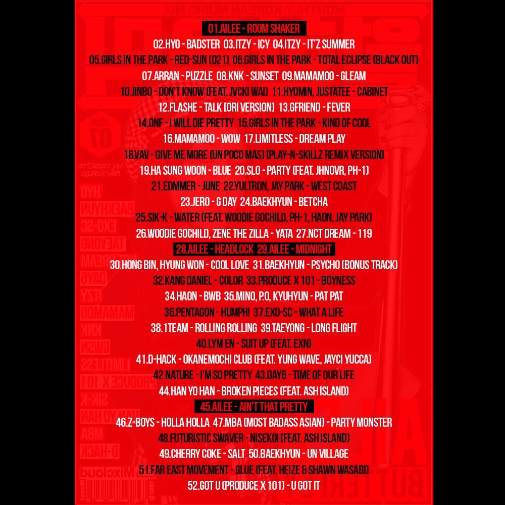 MojA0208's tweet photo. MONTHLY KOREAN MUSIC MIX VOL.19
#MixCloud #DJ #Kpop #Khiphop
#Ailee
#WoodieGochild #HAON #ZENETHEZILLA #NCTDREAM #HONGBIN #HYUNGWON #KANGDANIEL #PRODUCEX101 #MINO #PO #KYUHYUN #PENTAGON #EXOSC #1TEAM #TAEYONG #Lymen #EXN #DHack #YungWave #JayciYucca #NATURE #DAY6 https://t.co/v4Ye91x89l