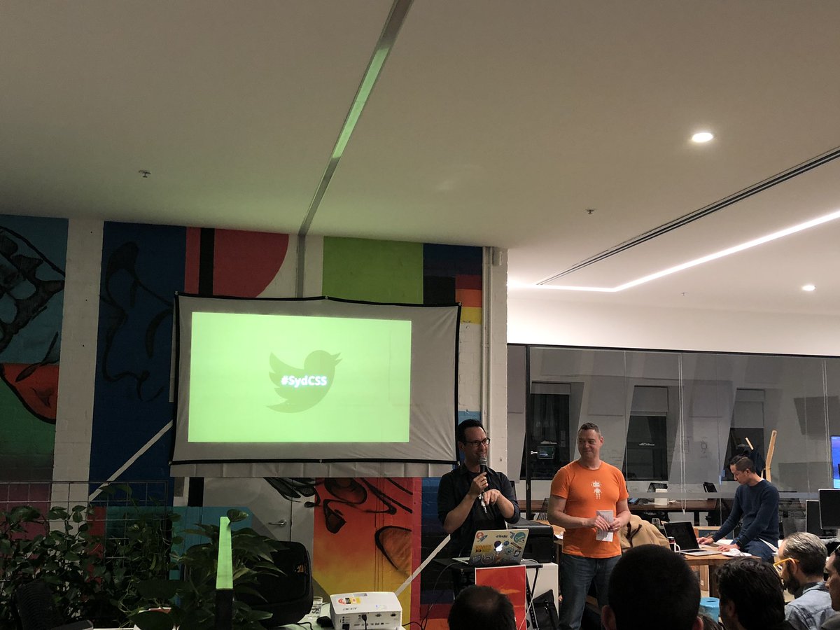 conniecodes's tweet image. It’s been a while! But I’m just here for all the free wine and for @dp_lewis &amp;amp; @msharp to tell me which hashtag to use. #sydcss #sydcss #sydcss #notnodejs