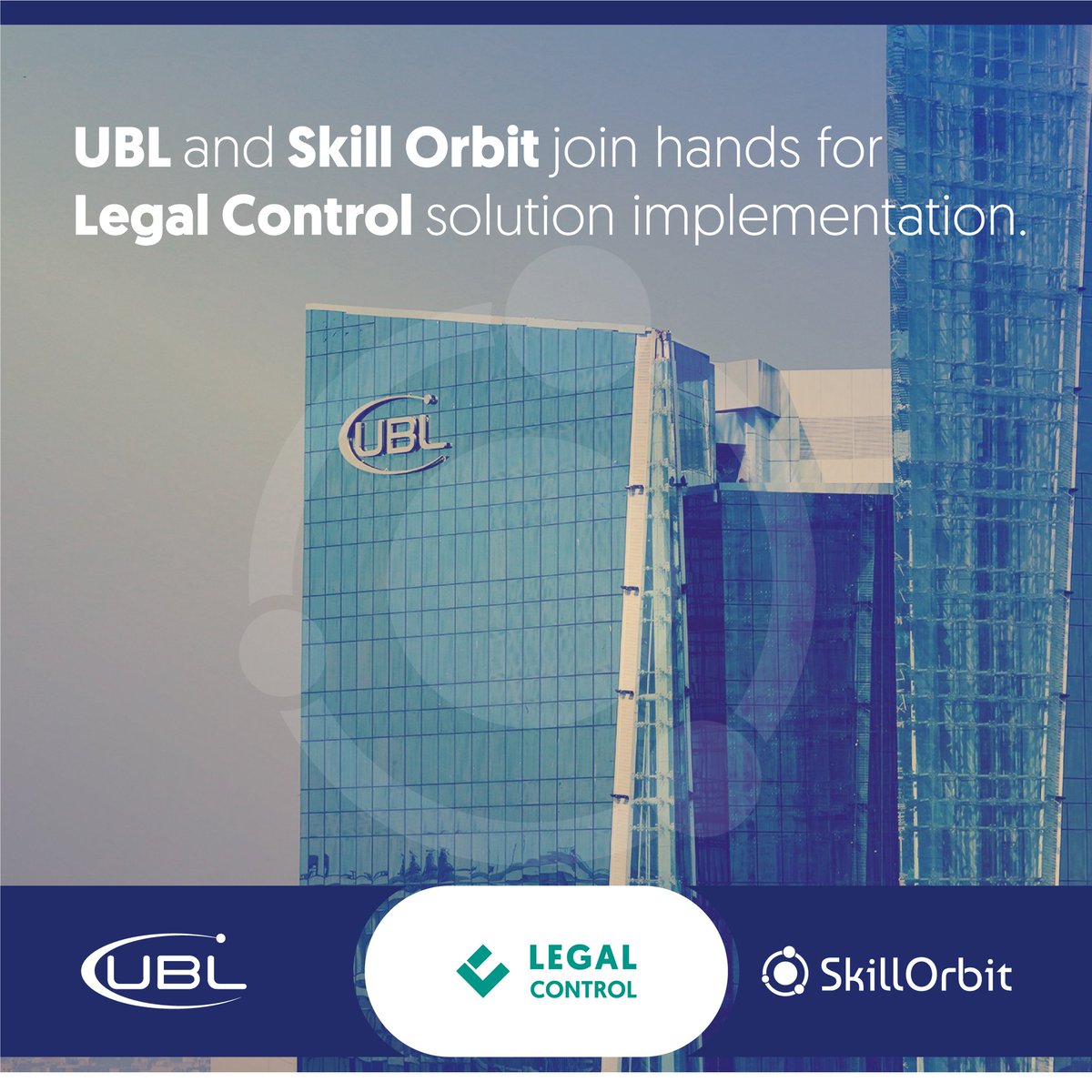 SkillOrbit's tweet photo. UBL signs with Skill Orbit, for the digital automation of their Case Litigation and Legal Advisory operations through our Legal Control solution. 

For more about our Legal Control solution, visit: https://t.co/VQZ3Isr538 https://t.co/ulOPU3kYvm