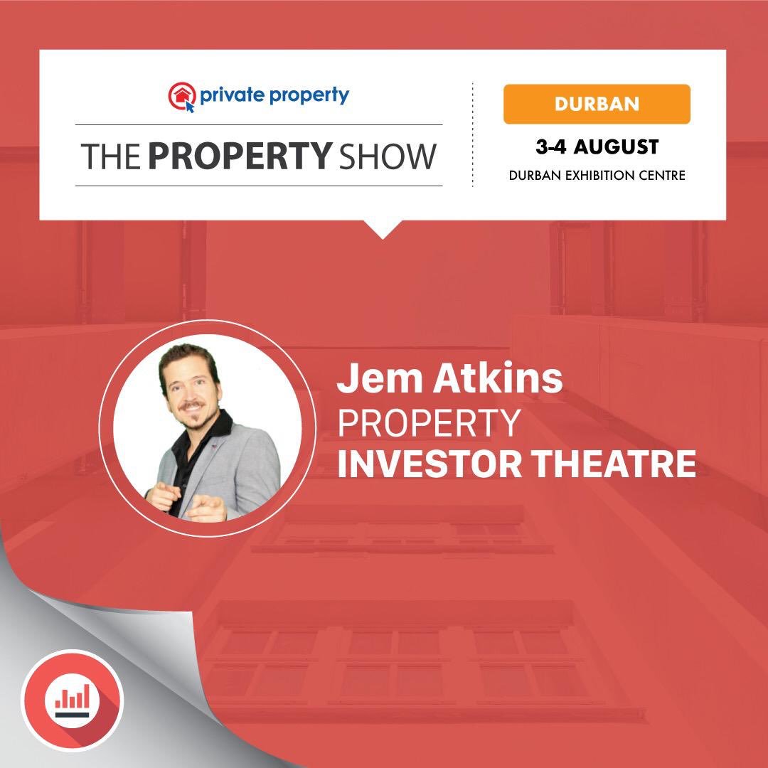 I’ll be hosting one of the stages at The Property Show this weekend at Durban Convention Centre. 
It’s gonna be fun! Come check it out. 
Start your property journey now. Powered by Private Property. #ThePropertyShowDurban #TPSDurban 
<a href="/propertysa/">Private Property</a>