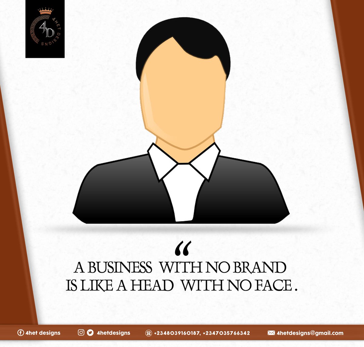 4hetdesigns's tweet photo. Ever imagined a man with no face?
White rice with no stew? E no dy sweet!
#brandingdesign #BBNajia2019 #NaijaTwitter #naijaunitychallenge https://t.co/5ktcpEVmYu
