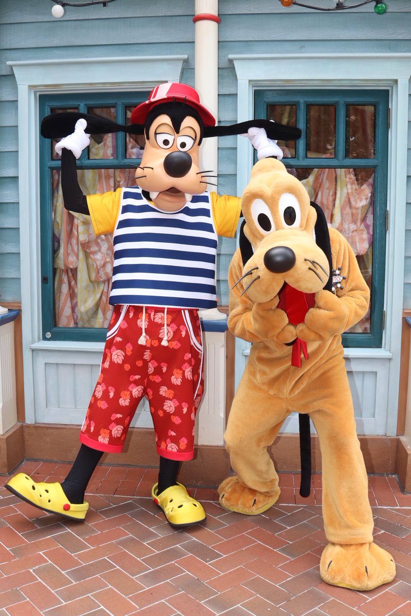 Pluto and #Goofy are in the summertime spirit! Check out Goofy's