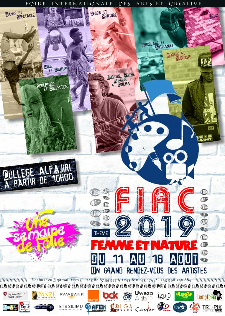 FiacBukavu's tweet photo. Vous avez besoin d'être surpris positivement, regardez des talent à l'état pur? Une seule solution à vous. Une semaine de folie. Où les artistes se retrouvent et crée.  Où ils se retrouvent et font la folie qui vous rend #STUPÉFAIT. DU 11 AU 18 AOÛT AU #COLLÈGE #ALFAJIRI https://t.co/qWzq6zOwTu