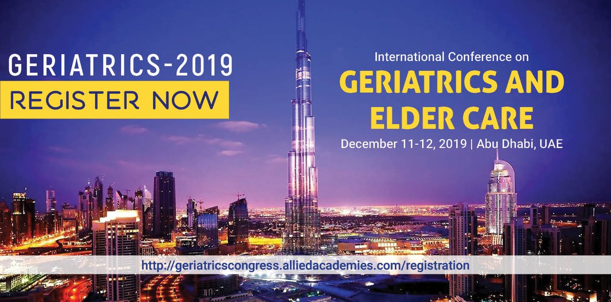 Geriatrics2019's tweet photo. This December plan your trip for an innovative and interactive conference on @Geriatrics2019 to Abu Dhabi, UAE. If interested kindly revert back through comments. For more details: https://t.co/xmwhBcgjhi Contact: +32466902261 #elderlycare #aging #gerontology #speakers #research https://t.co/OaPz4DFduc