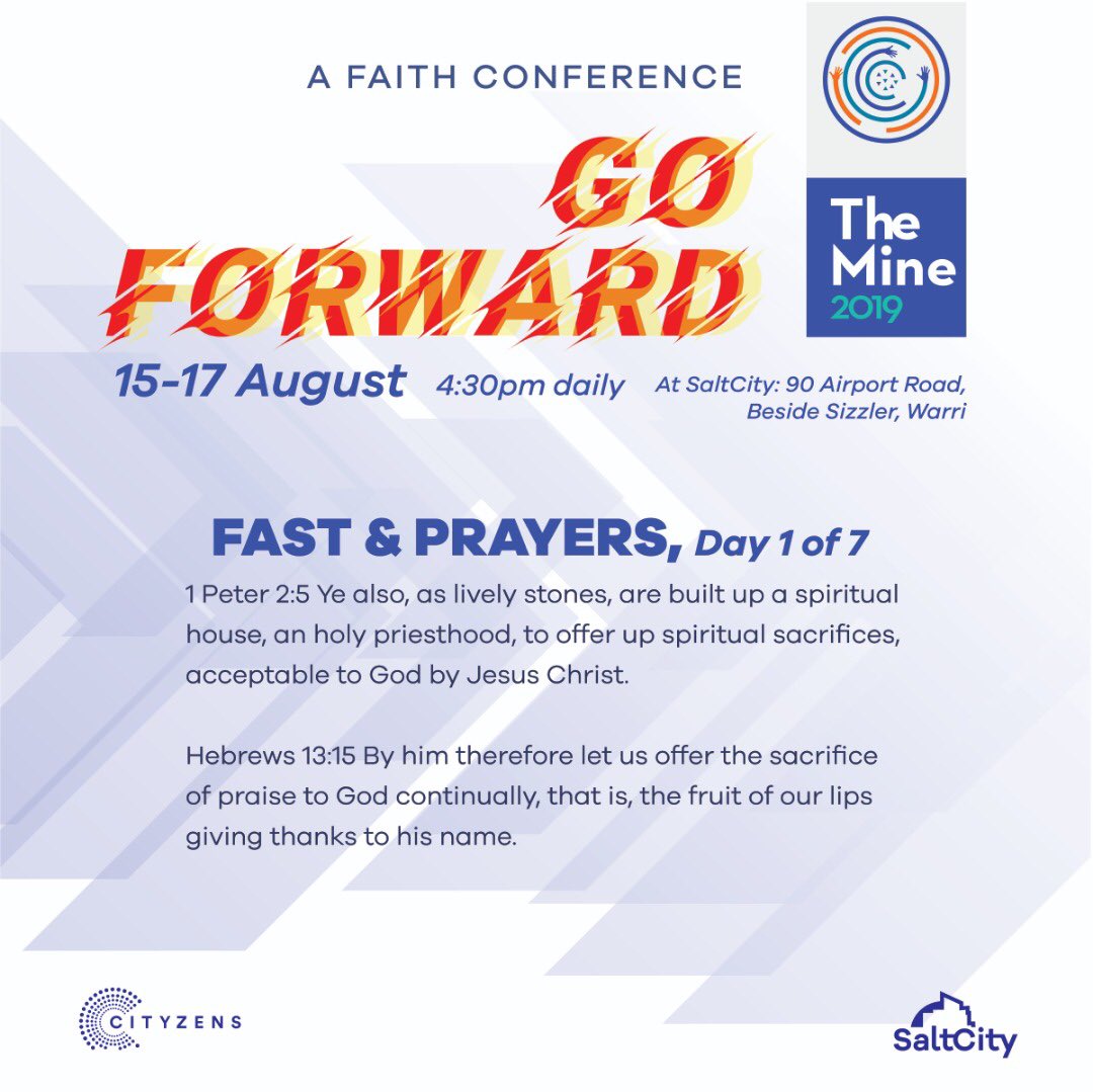 mysaltcity's tweet photo. We ask for grace, that we by the Spirit may adequately give to you the portion that belongs to you at this meeting; that we offer up acceptable spiritual sacrifices in our worship and praise, thanksgiving and our giving.
#GOFORWARD2019 by our worship is sanctified for wonders https://t.co/zzM1uCZXlo