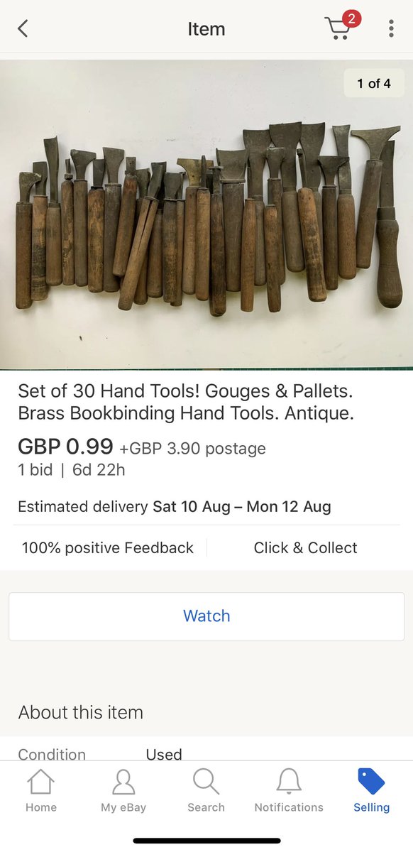 wbookbinding's tweet image. Loads of beautiful old bookbinding hand tools on eBay right now! Search for the product titles 🔨✨ #bookbinding #bookbindingtools #goldtooling #type #brasstype #typeface #antiquetype #vintagetype #leatherworking #leatherwork #leathercraft #bookbinder #leatherworker #seriftype