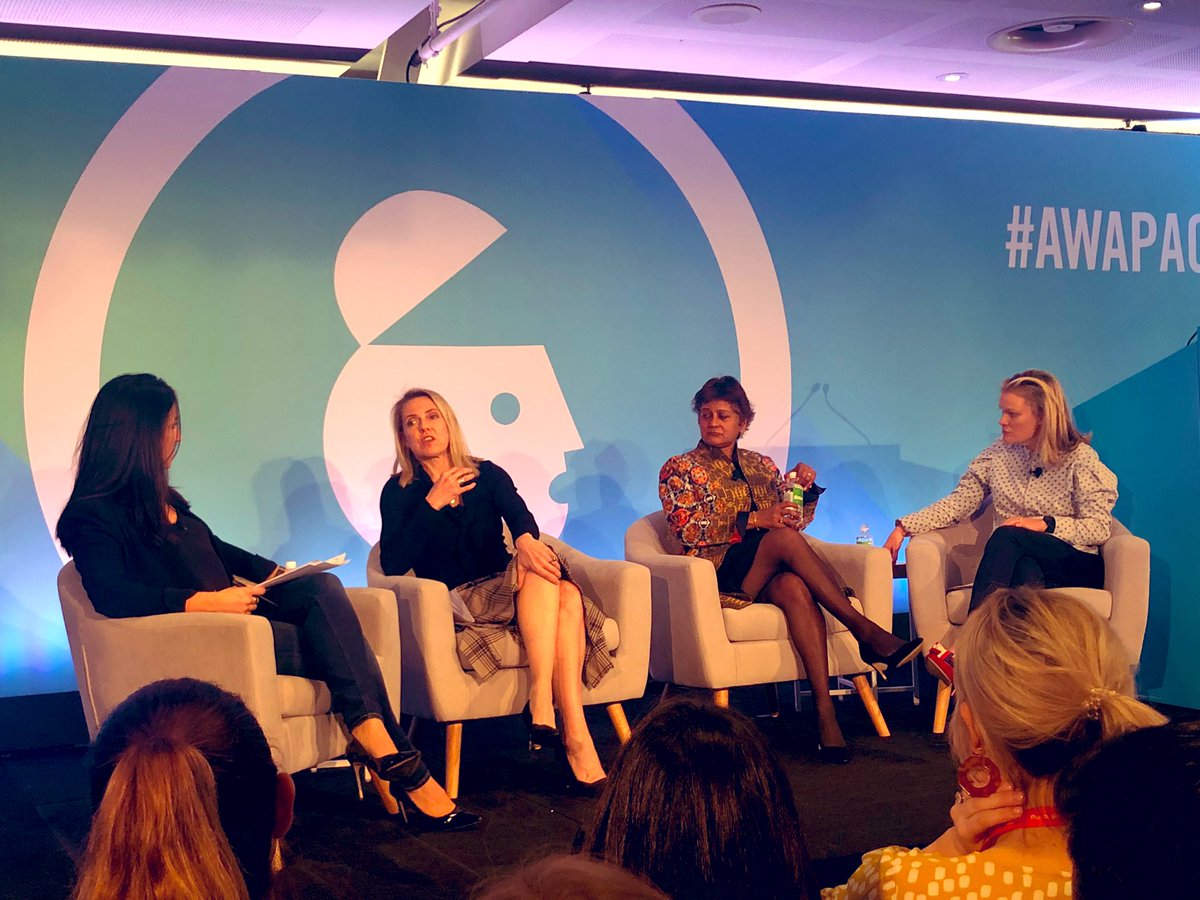 Melissa_Overman's tweet photo. Funny, smart, brave women talking about how to back yourself and take risks. Great panel! @AWAPAC_ @AskBossy @newscomauHQ https://t.co/R72hyuRCKq