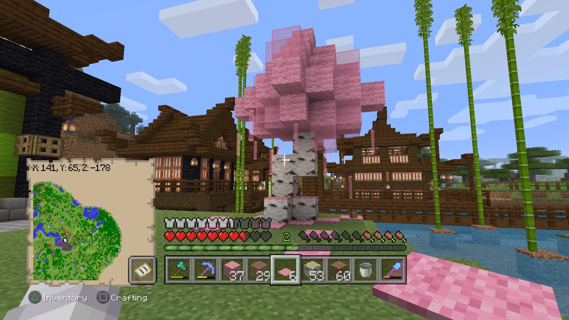 Elineil On Twitter Is This A Goood Cherry Blossom Tree Minecraft Japan Japenese Minecraft Pewdiepie