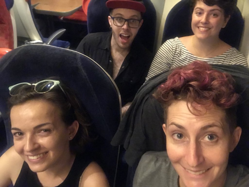 One year ago, we arrived in Edinburgh with #badthingshappenhere at @edfringe. It was a blast and a half and also super challenging. Happy #edfringe19 to everyone fringing this year! stay kind and generous!