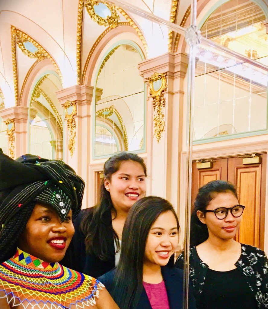 smpharalala's tweet photo. 1 year. 2 words: Sarina Mpharalala. 4 continents. 6 countries. 10 cities.🌍🇺🇸🇦🇪🇿🇦🇦🇺🇮🇳🇹🇷🇪🇺🇨🇮 “Allow me to greet you the South African way: Amandla!✊🏾” I said as I was about to give my final speech of intent. Here is to global women empowerment as we welcome women’s month.👑✨ https://t.co/6N6pBclNCZ
