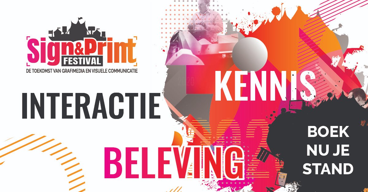 Welke tools dragen bij aan de ontwikkeling van de beste sign &amp; printtoepassingen in visuele communicatie? Ben jij die partner die bezoekers weet te prikkelen tot nieuwe ideeën? Profiteer tot en met 30 augustus van onze zomeractie: bit.ly/2Zjg0k9

#signprintfestival